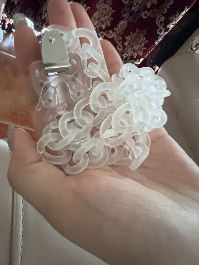 Clear Color Twist Necklace/Bracelet X2792