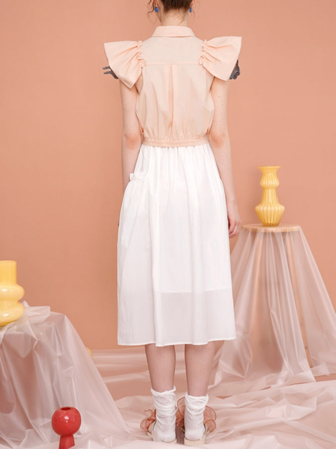 Rabbit Embroidery Blouse X2417