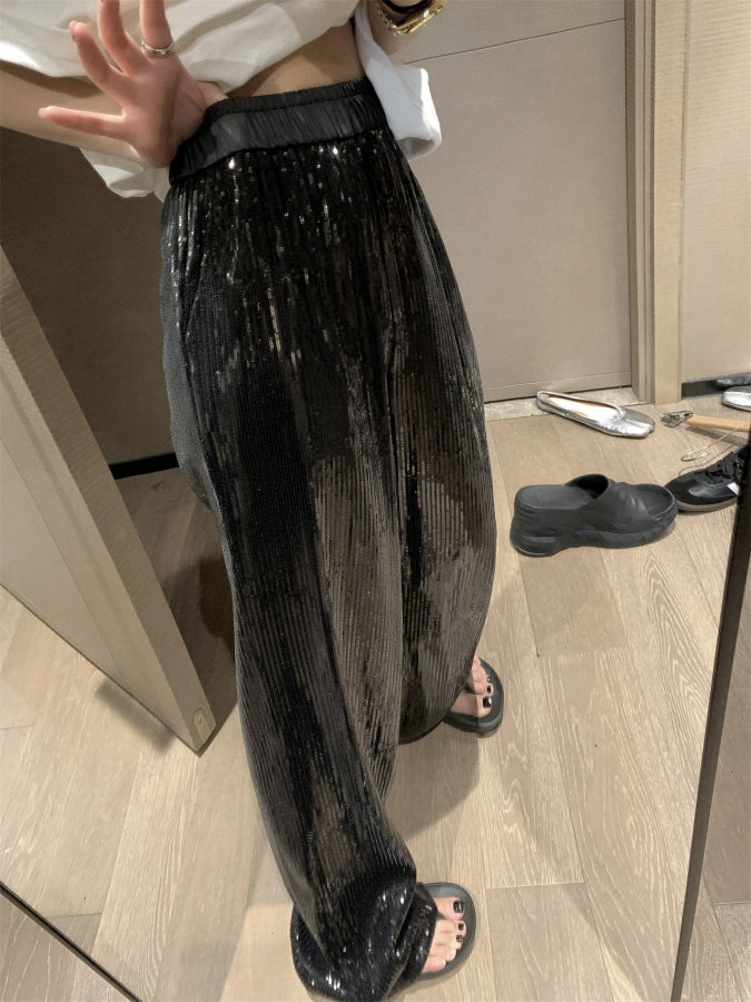 スパンコールドレープパンツ X2371