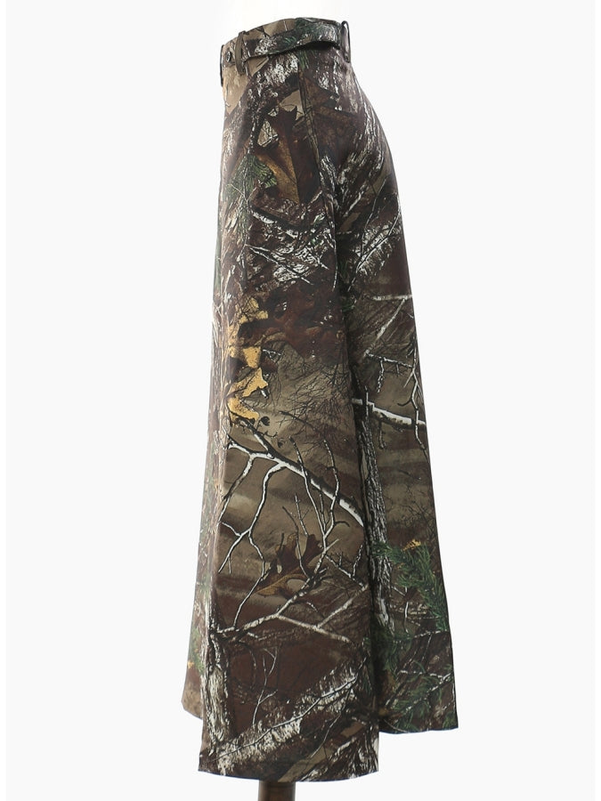 Art Graphic Print Long Skirt X2479