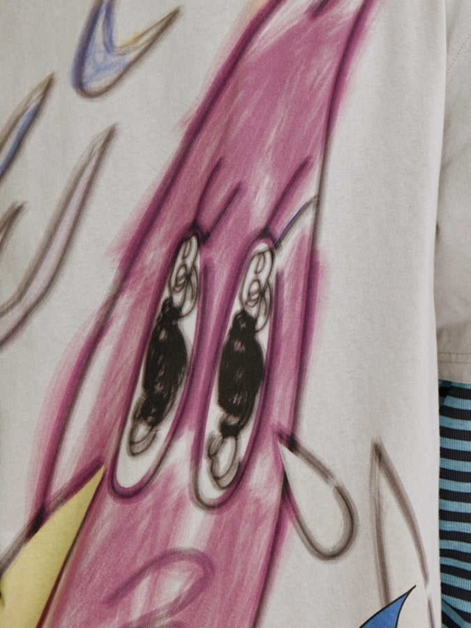 ユニークイラストTシャツ X2410