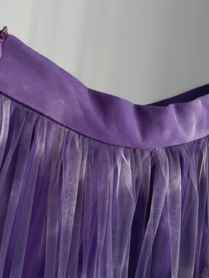 Gradation mesh skirt X2186