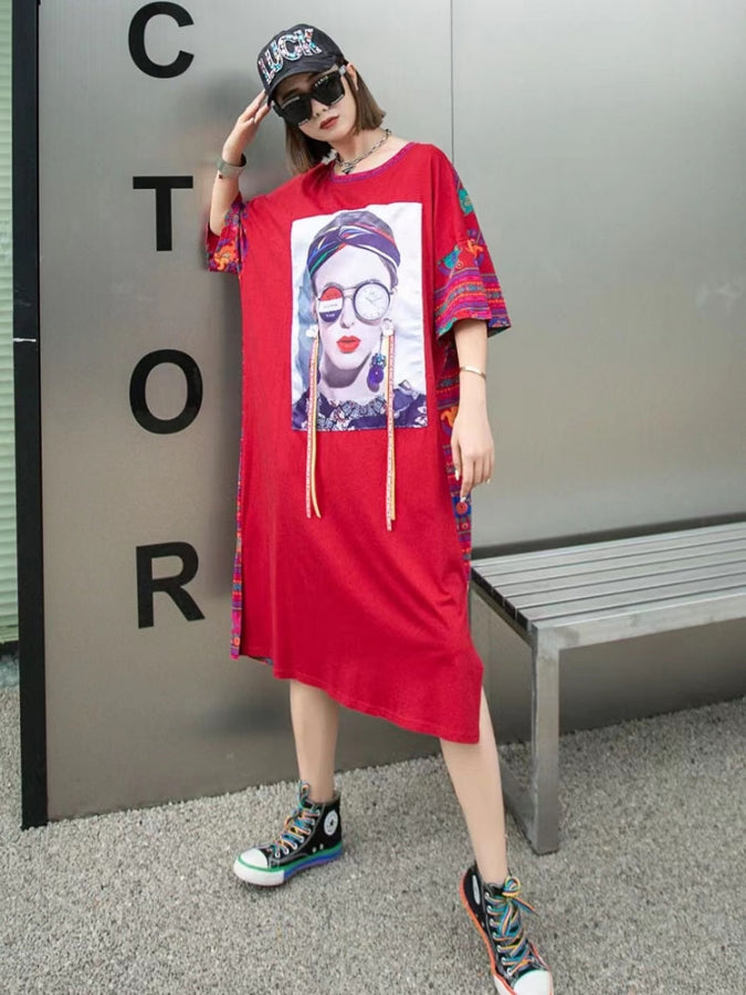 ヒューマングラフィックTシャツワンピース X2337