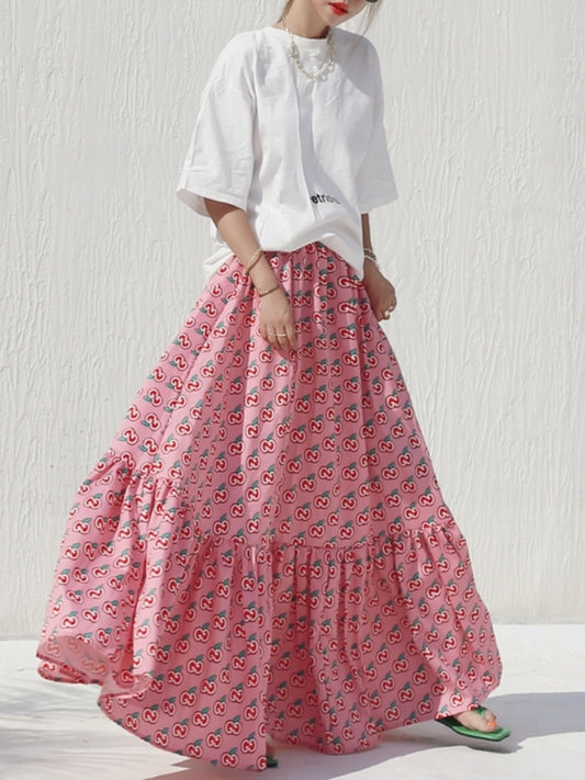 Repetition maxi skirt X2341
