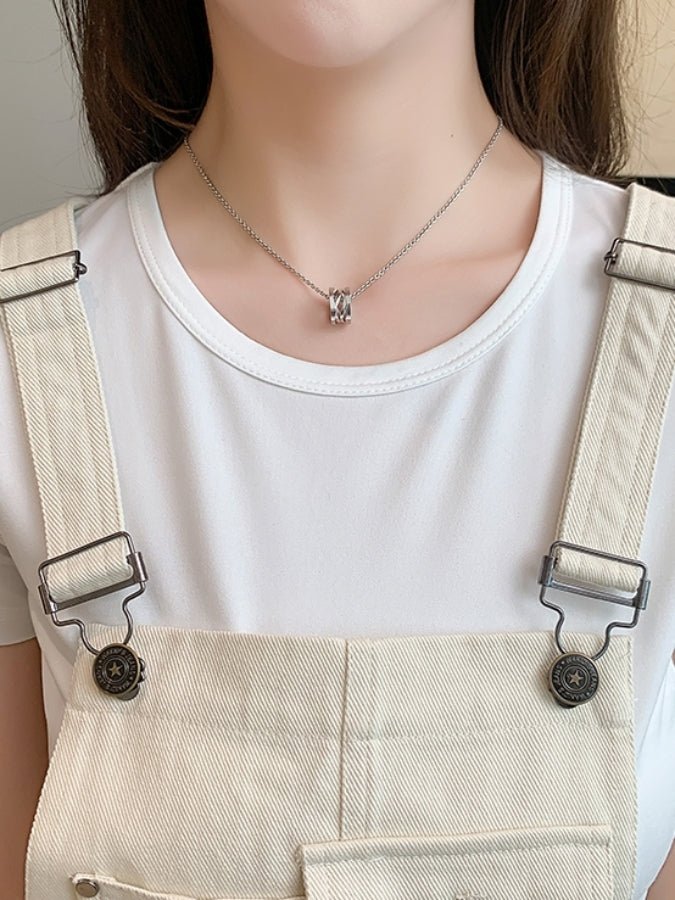 デニムメッシュサスペンダーワンピース X2412