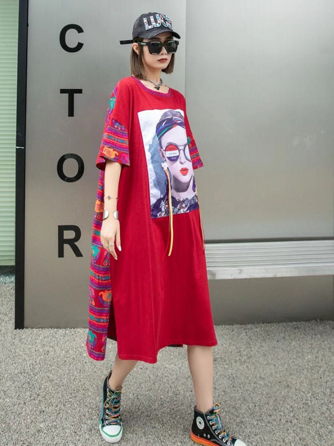 ヒューマングラフィックTシャツワンピース X2337
