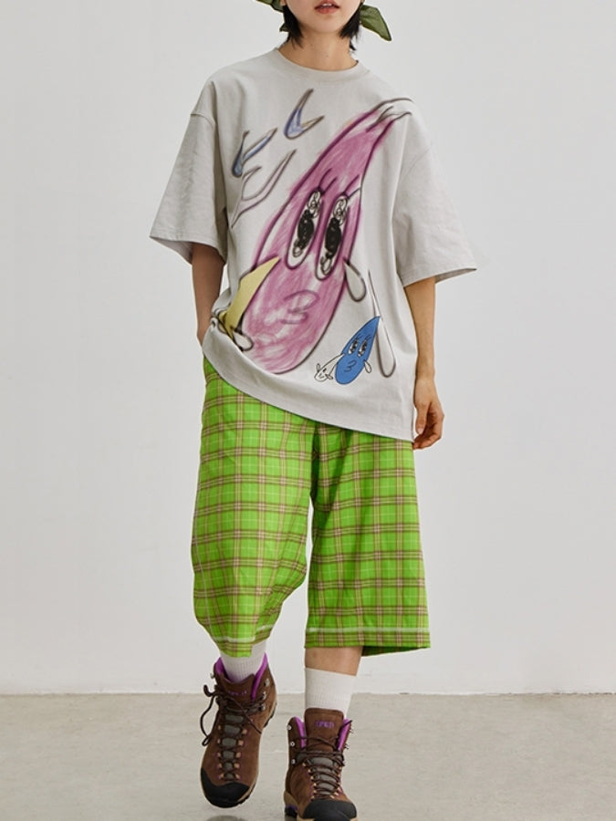 ユニークイラストTシャツ X2410