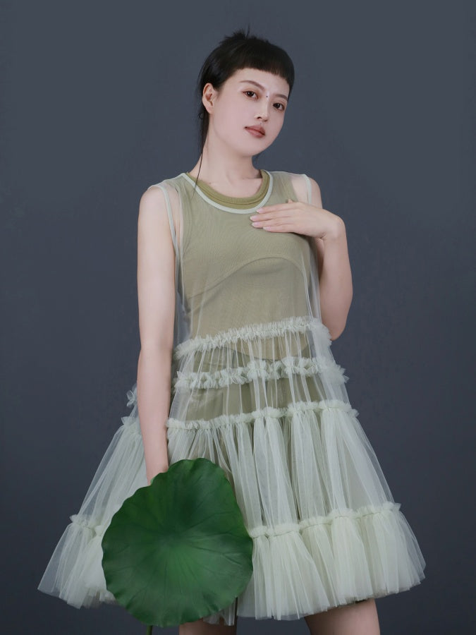 網紗洋裝 X2632