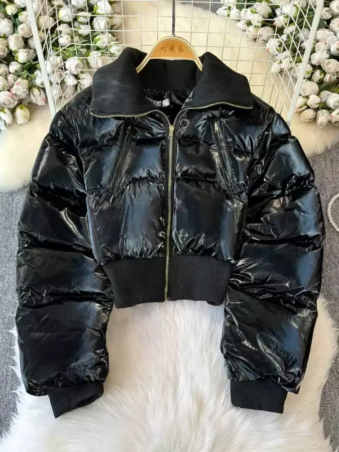 修身短版羽絨外套 X2897