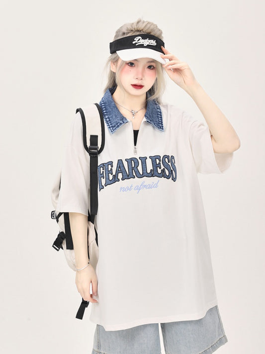 牛仔布 Polo 領 Polo 衫 X2736