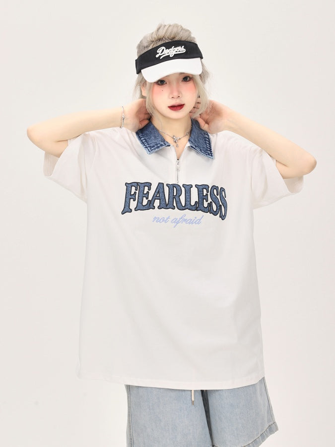 牛仔布 Polo 領 Polo 衫 X2736