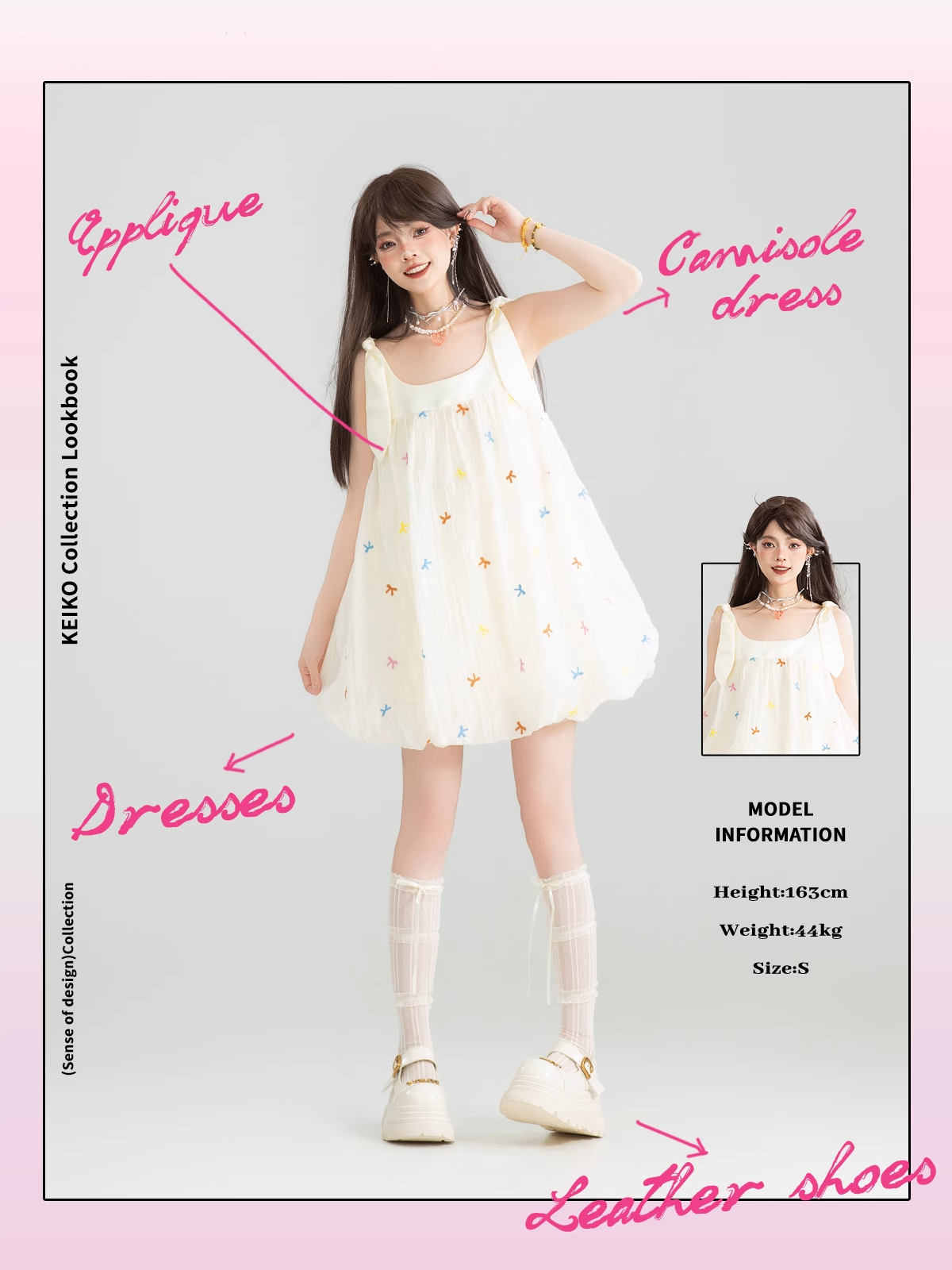 Sleeveless Floral Embroidered Dress X3271