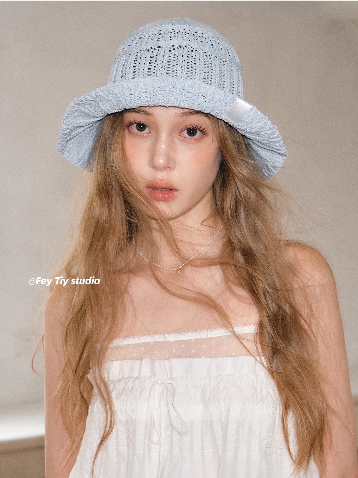Foldable Knit Breathable Bucket Hat X3318