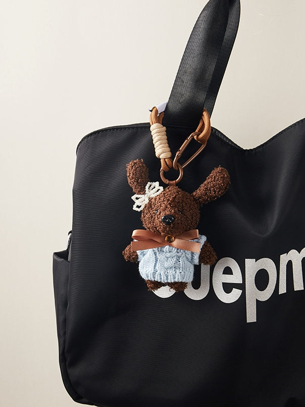 Long ears teddy pendant bag charm X3134