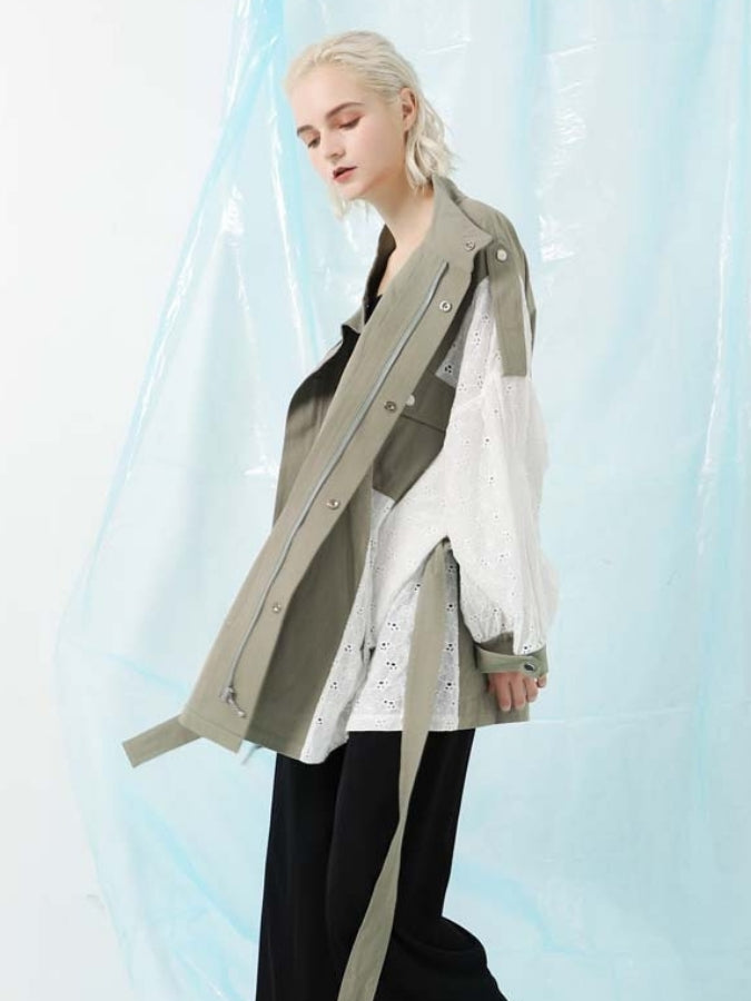 Flower Lace Docking Jacket X2503