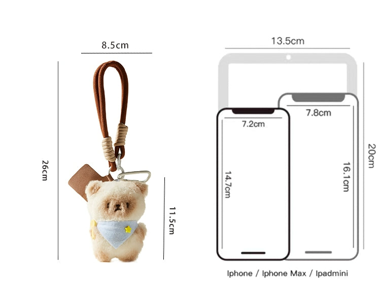 Cute kitten pendant bag ornament keycharm X3073