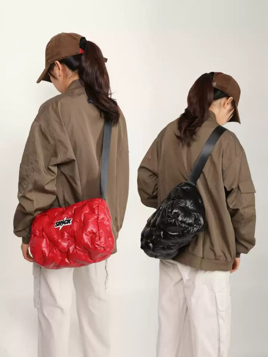 Perforated pillow cross body bag X2924