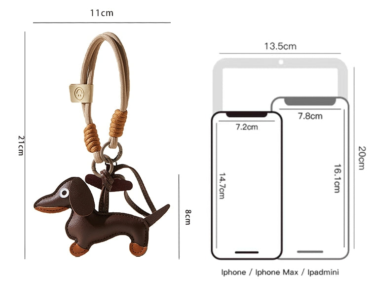 Puppy dachshund pendant charm X3159