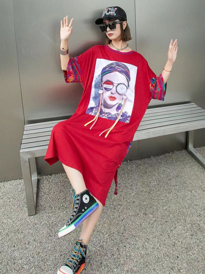 ヒューマングラフィックTシャツワンピース X2337