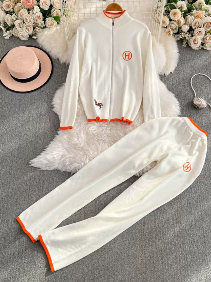 立領拉鍊運動服套裝 X2900
