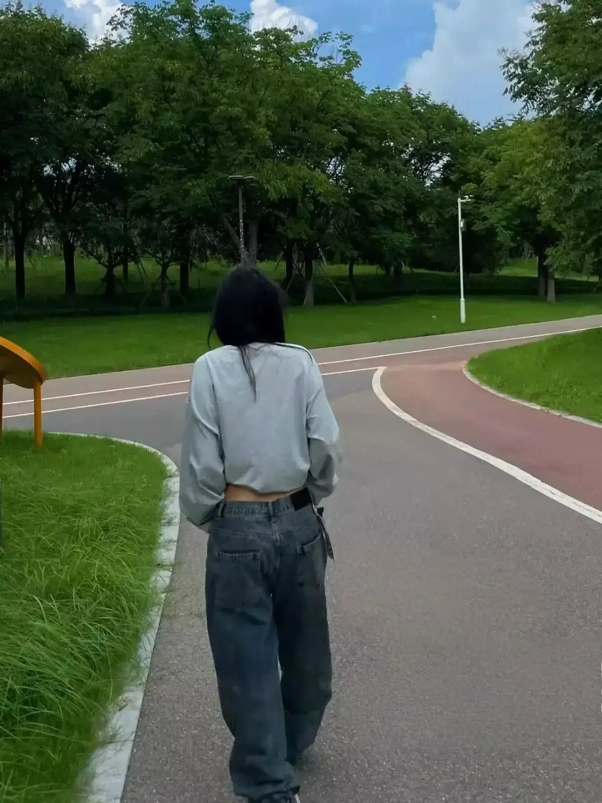 字母印花寬鬆圓領T卹 X3131