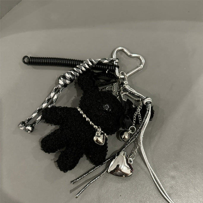 Long ears bear nylon rope charm pendant X3133