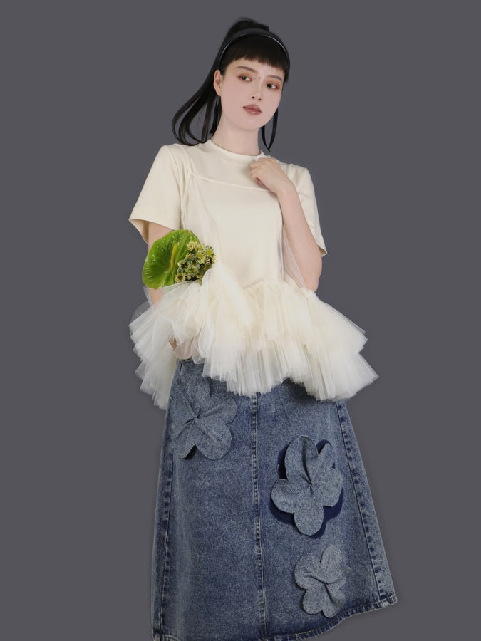 網眼吊帶透視背心 X2757