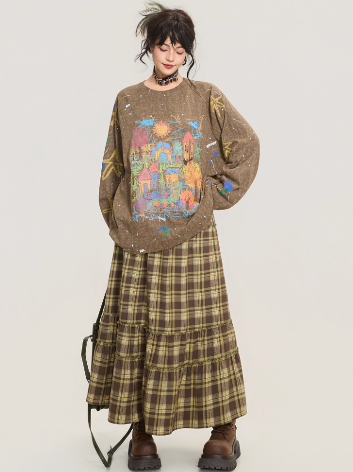Artistic Graffiti Long Sleeve T-shirt X3375