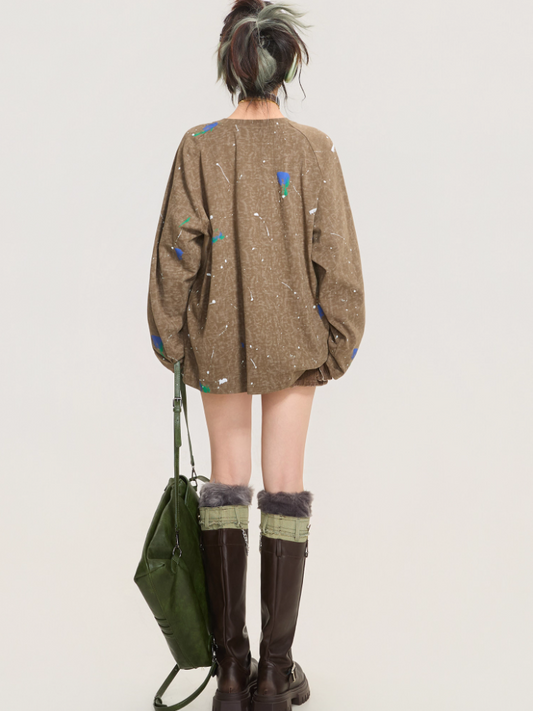 Artistic Graffiti Long Sleeve T-shirt X3375