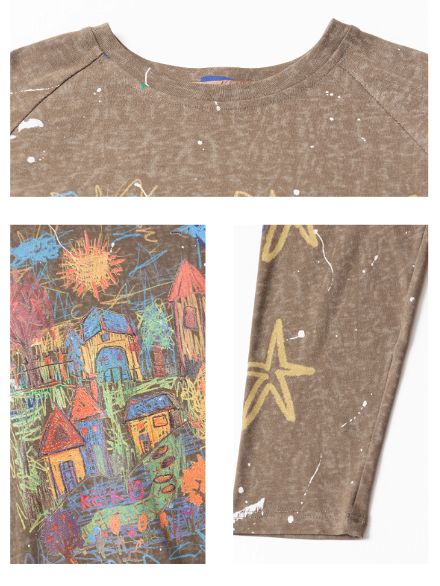 Artistic Graffiti Long Sleeve T-shirt X3375