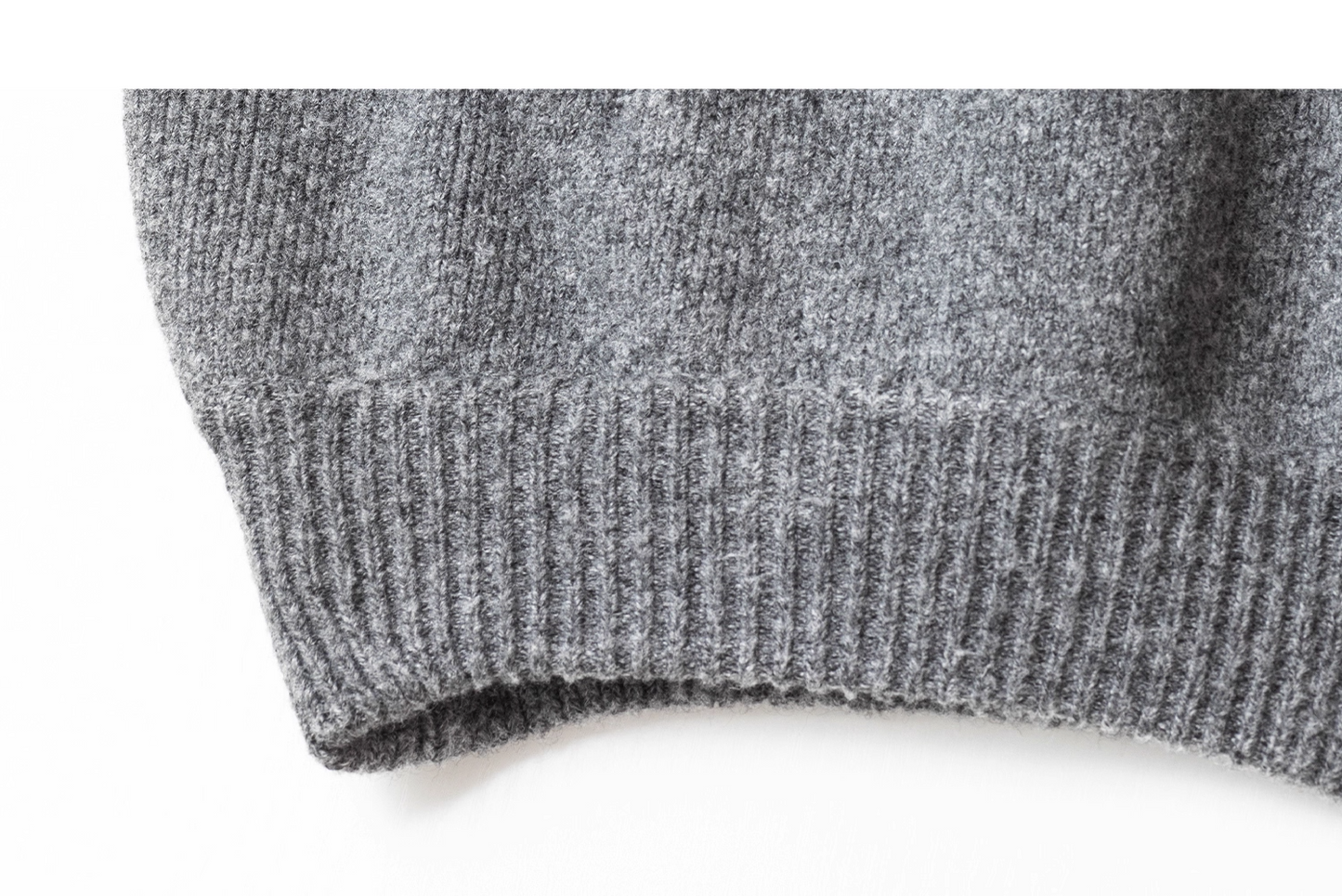 Heavyweight Grey Zip-Up Knit Hoodie Cardigan X3368