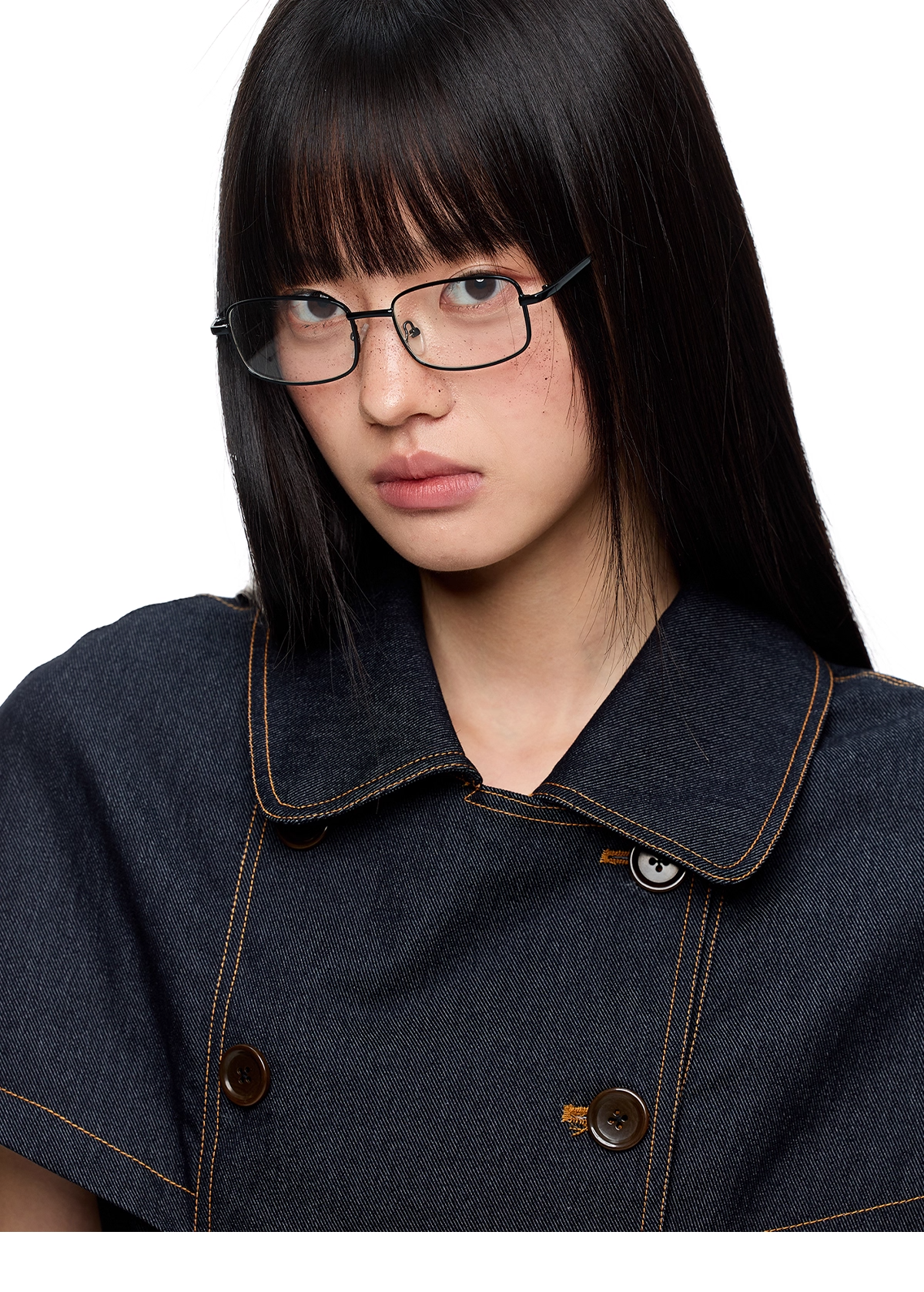 Vintage Denim Shirt Dress X3332
