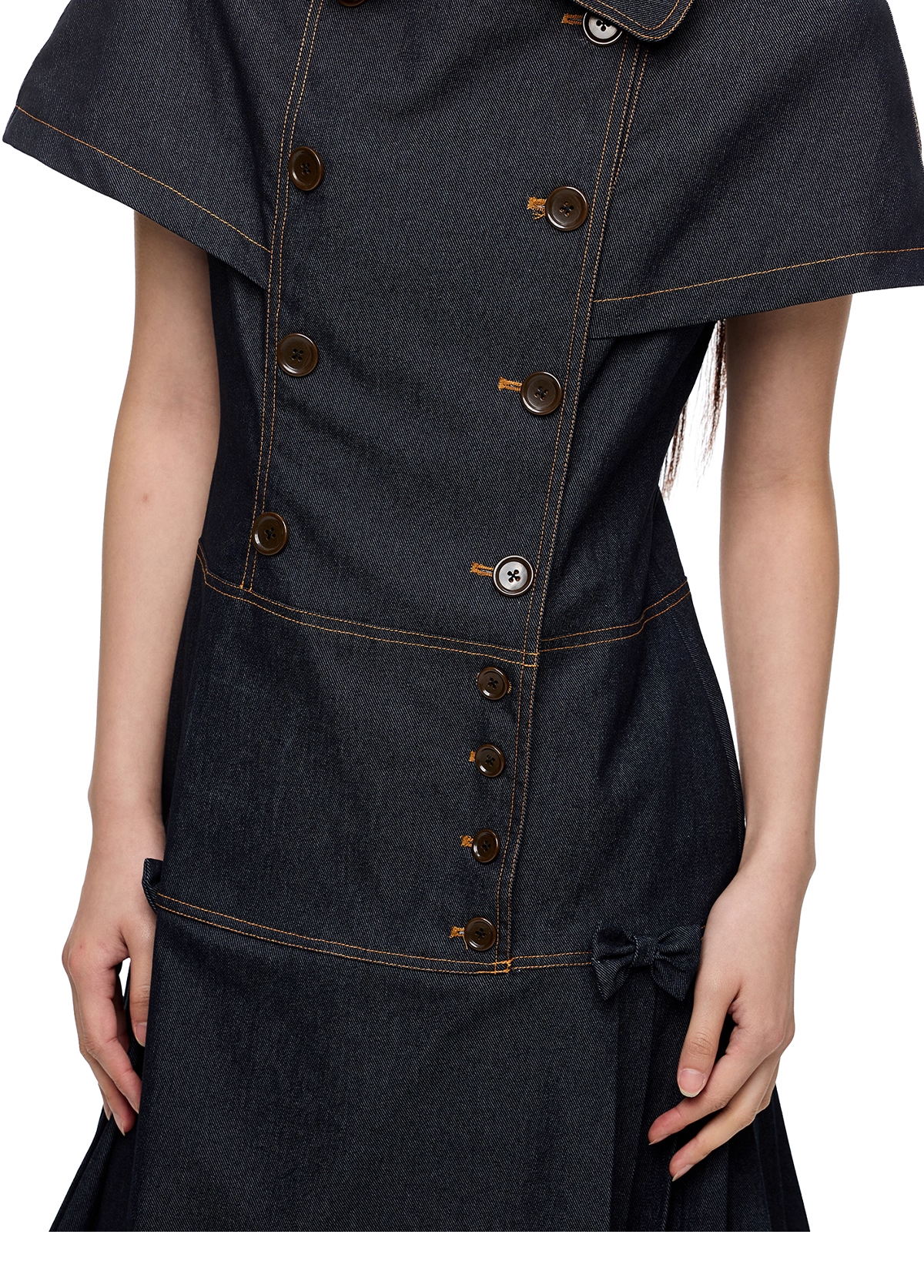 Vintage Denim Shirt Dress X3332