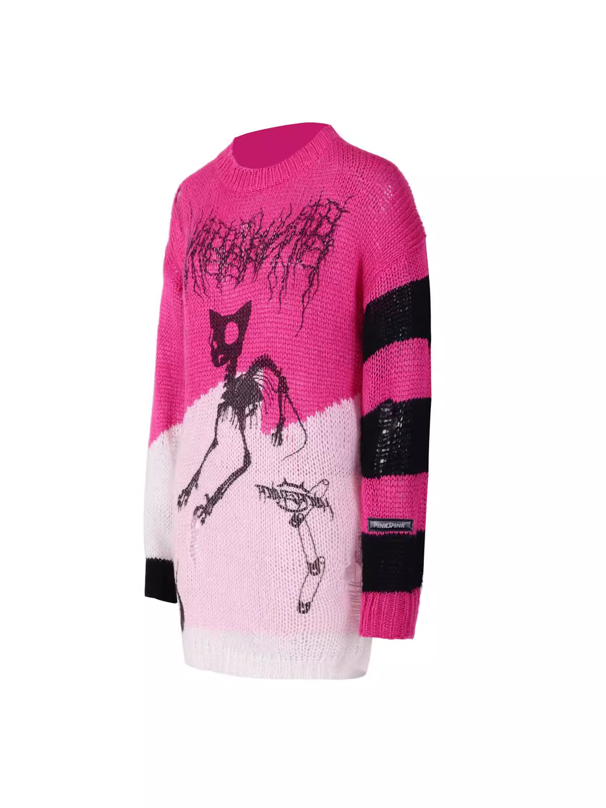Sphynx Cat Rock Knit Sweater X3427