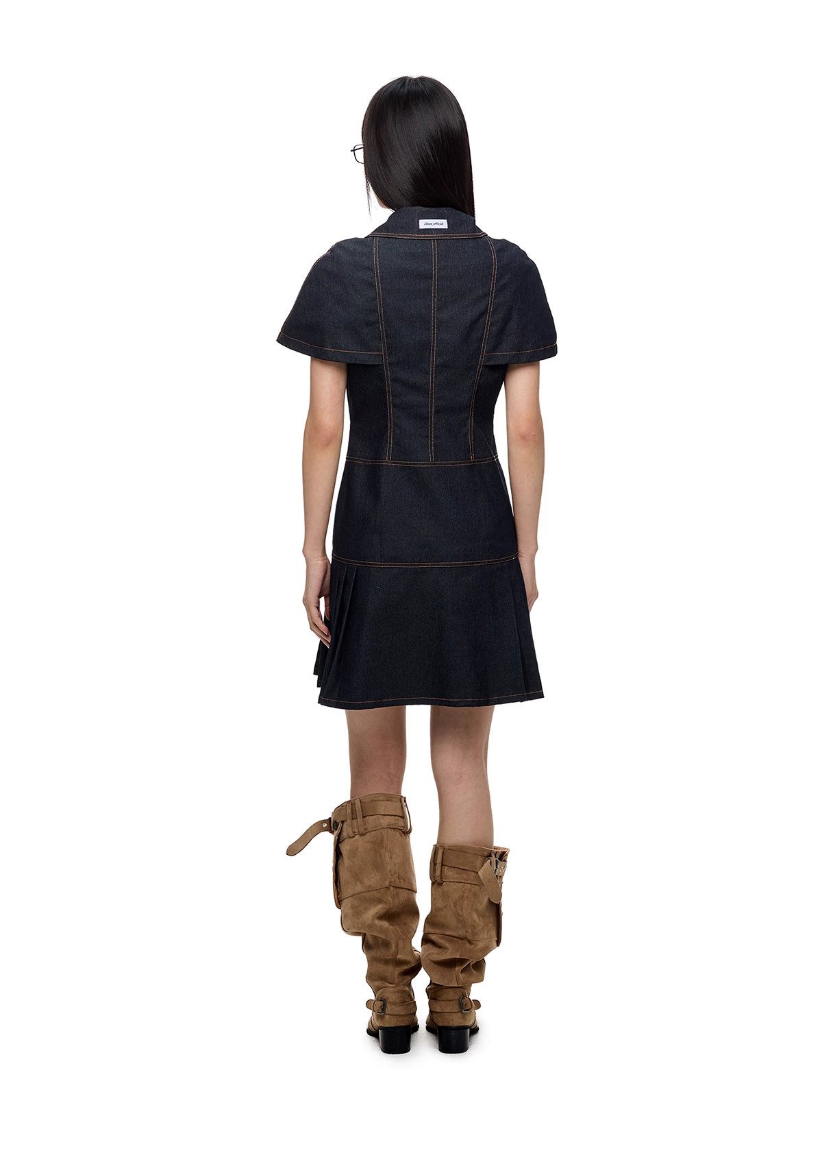 Vintage Denim Shirt Dress X3332