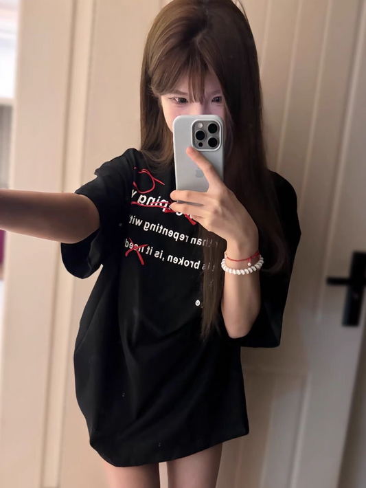 Relaxed Fit Mid-Length Tee X3263