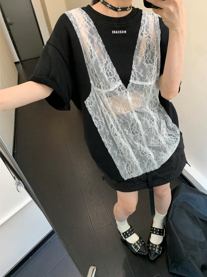 鏤空網眼設計T卹 X2795