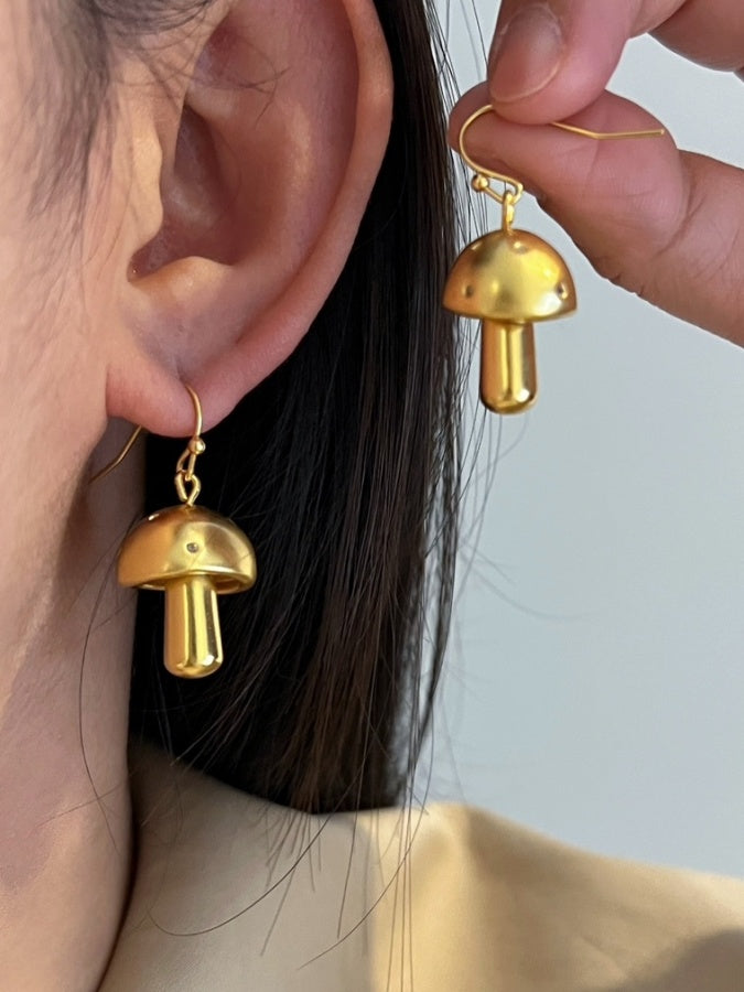 Mushroom motif earrings X2644
