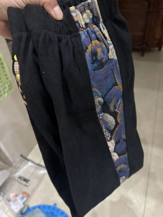 開衩燈芯絨褲 X2941