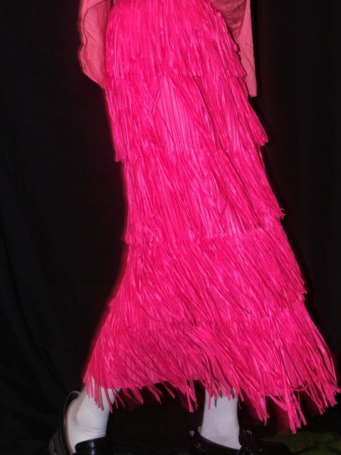 Tassel fringe long skirt X2761