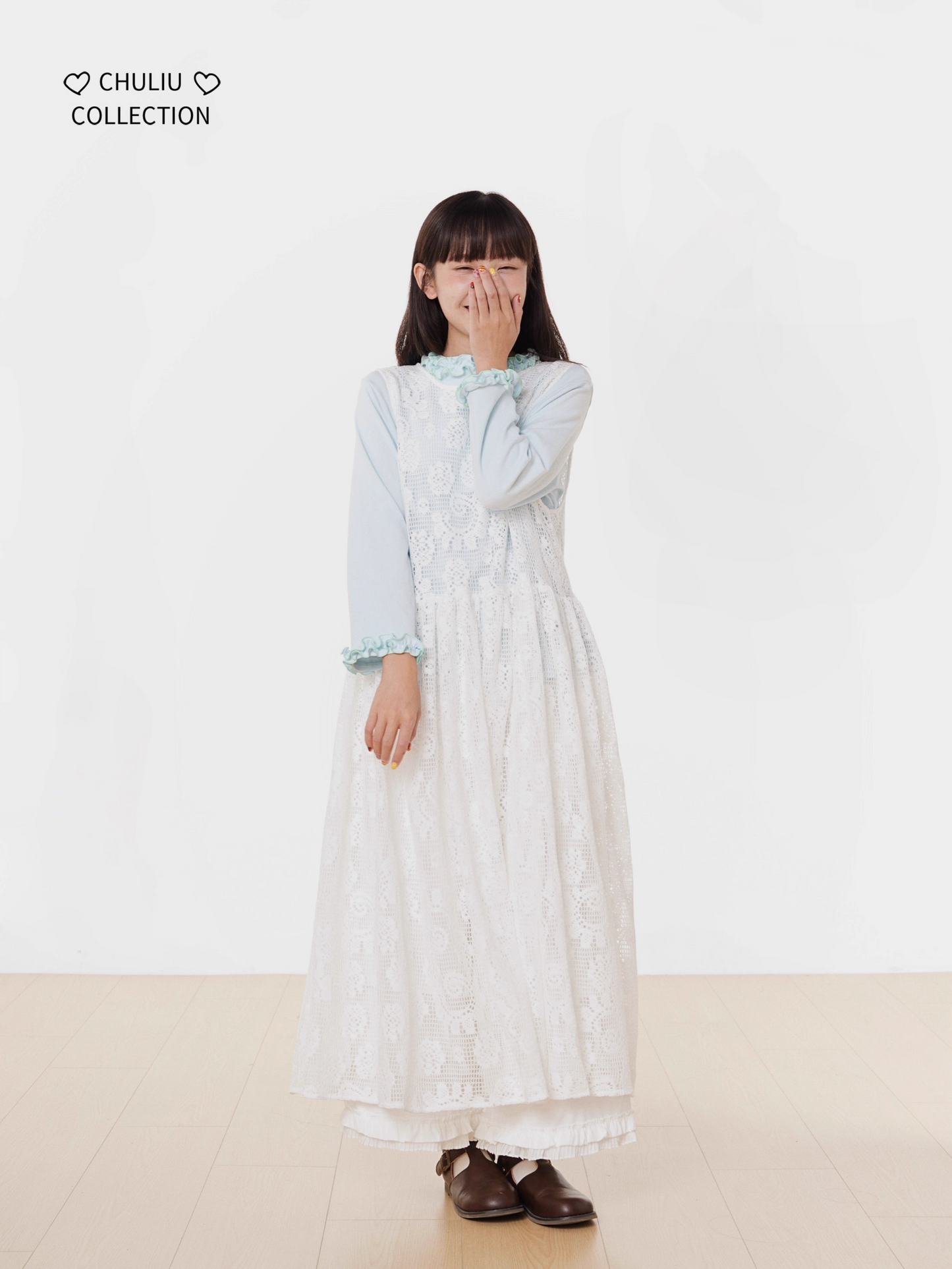Flared Lace Layered Camisole Dress X3404