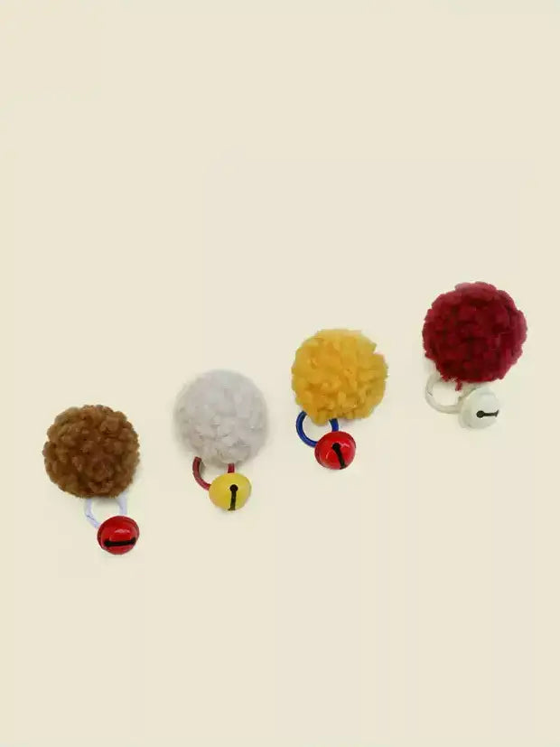 Plush bell keychain furball pendant X3156