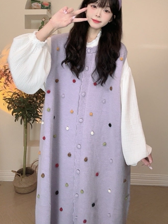 甜美大理石背心裙 X2920