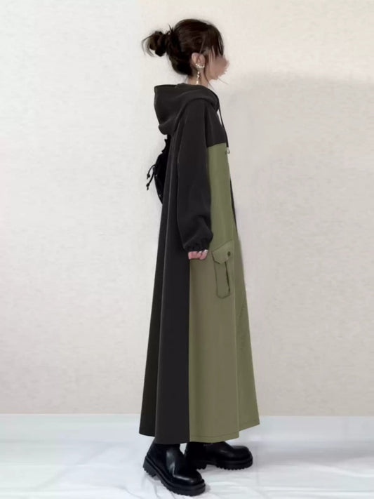 Bicolor Sweat Dress X2954