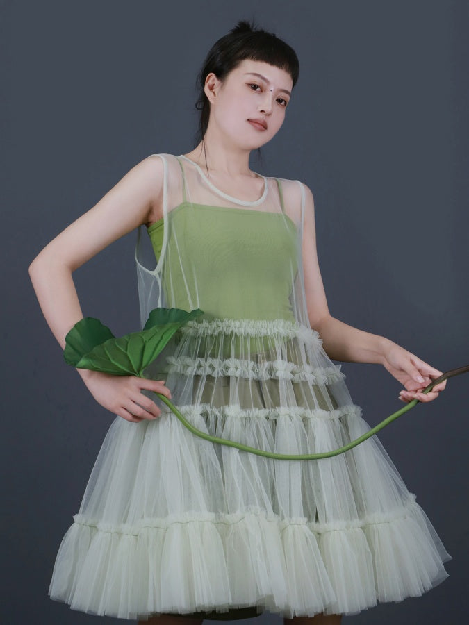 網紗洋裝 X2632