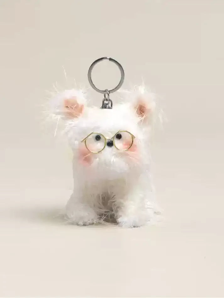 Cute puppy bag pendant keychain X3076