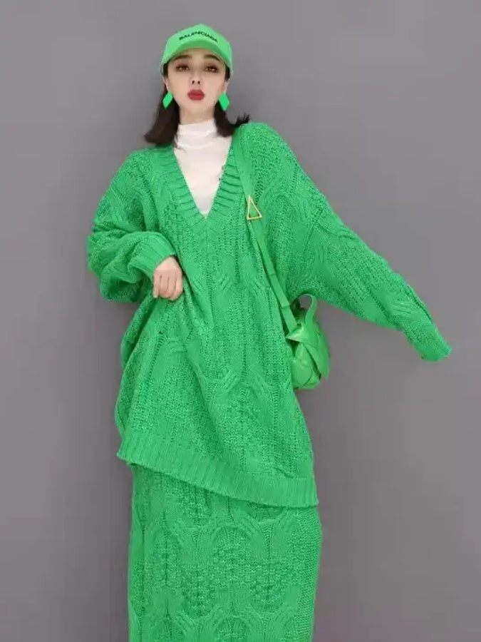 Over Silhouette Knit Setup X2890