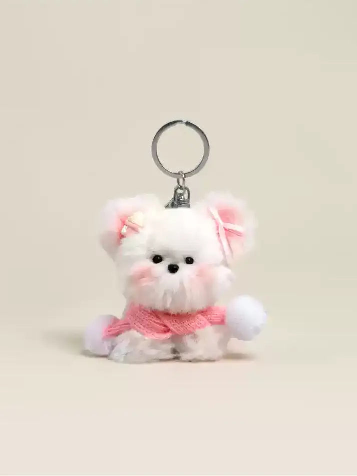 Cute puppy bag pendant keychain X3076