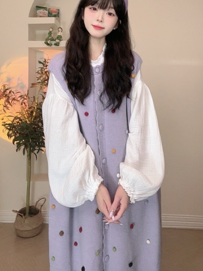 甜美大理石背心裙 X2920