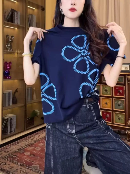 Flower Pattern T-Shirt X2800
